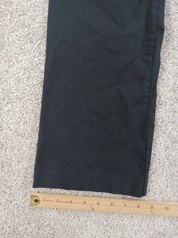 Pantalones de vestir George 10 Petite para mujer negros corte bota viscosa nailon spandex Foto 3 de 4