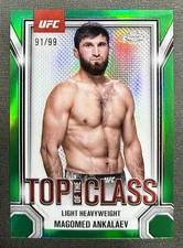 2025 Topps Chrome UFC Magomed Ankalaev #TTC-2 Top Of The Class Green /99