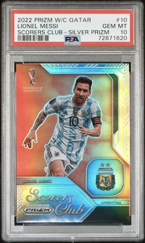 World Cup Lionel Messi 2022 Panini Prizm World Cup Lionel Messi Silver Prizm