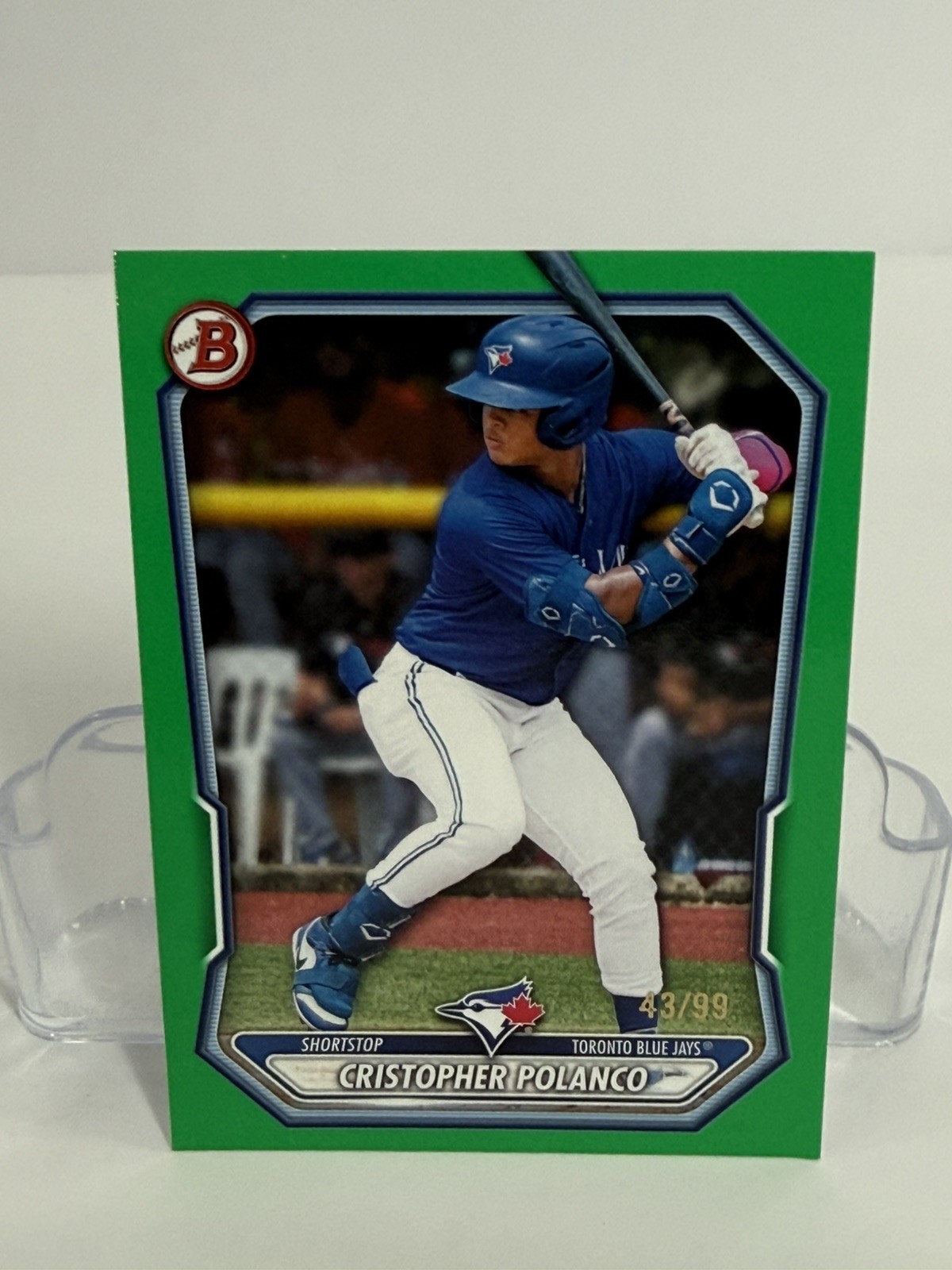 2026 Bowman Chrome Cristopher Polanco Green #/99 Blue Jays SS MLB 🔥