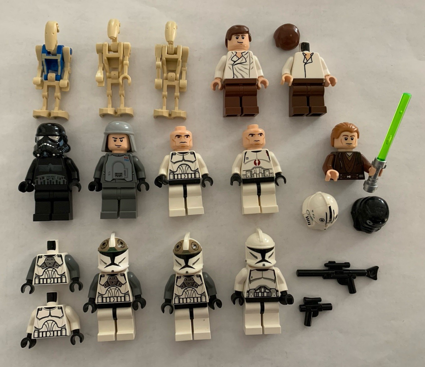 Lego Star Wars Minifigures- Han Solo, Anakin Skywalker, etc. Read description