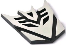 Transformers 3d Car Emblem Chrome Finish Decepticon Symbol Decal Sticker Transformers 3d Car Emblem Chrome Finish Decepticon Symbol Decal Sticker
