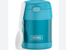 THERMOS FUNTAINER Stainless Steel Vacuum Insulated Kids Food Jar Folding Spoon