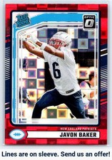 2024 Donruss #353 Javon Baker Optic Rated Rookies Preview Red Pandora