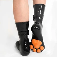 Furrjoi A Pair Of Silicone Canine Feet Dog Sock with Binding Cosplay Puppy Love