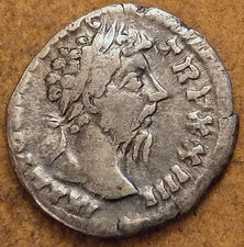 ROMAN COIN SILVER DENARIUS OF MARCUS AURELIUS 1 OF THE 5 GOOD EMPERORS DEC @ 1.3