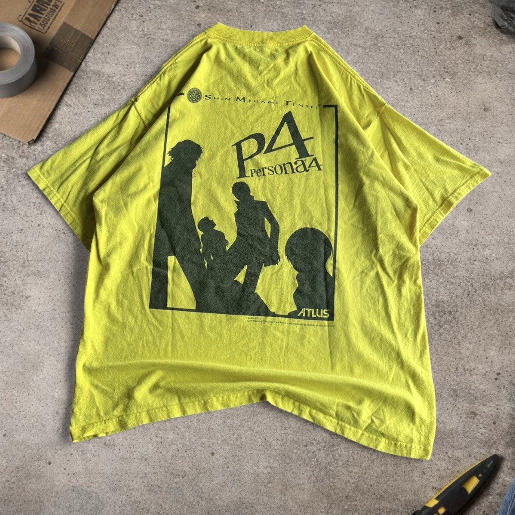 Vintage Persona 4 Shin Megami Tensei Atlus Promo T Shirt Anime