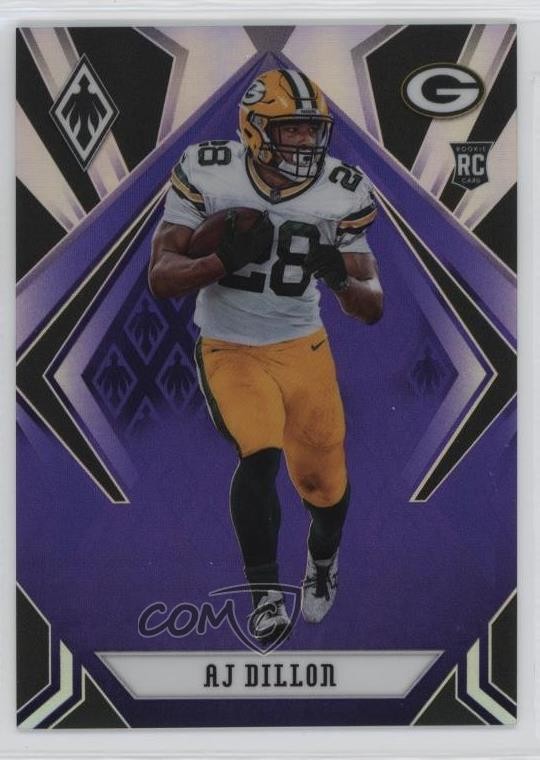 2020 Panini Phoenix Rookies Purple 135/149 AJ Dillon #125 4at