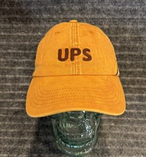 UPS United Parcel Service Yellow Gold Brown Hat Cap 1907 Strapback Adjustable