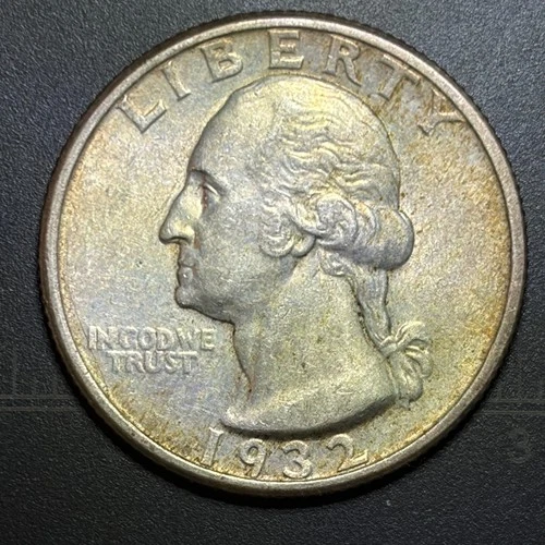 1932 Washington Quarter - AU Details - Circulated - 25C - 90% Silver