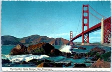 Postcard - The Golden Gate Bridge - San Francisco, California