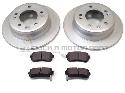 REAR 2 BRAKE DISCS & PADS SET NEW FOR KIA CEE`D CEED 1.4 1.6 CRDi 2007-2012