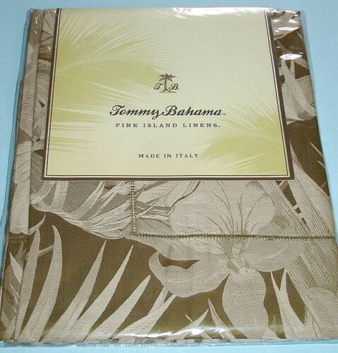 Tommy Bahama Jungle Fever 2 PC Euro Sham 600 TC Egyptian Cotton Sateen Italy New