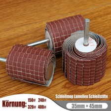 35&times;45 mm F&auml;cherschleifer K&ouml;rnung 150-400 Schleifmop Lamellen Schleifstifte