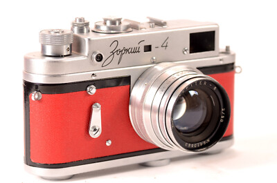 ZORKI Serviced CLA LEICA 35mm Film L39 RED Camera Jupiter