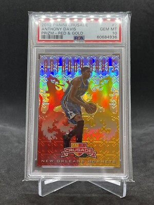 2012-13 Panini Crusade Red Prizm Rookie RC /99 PSA10 Anthony Davis