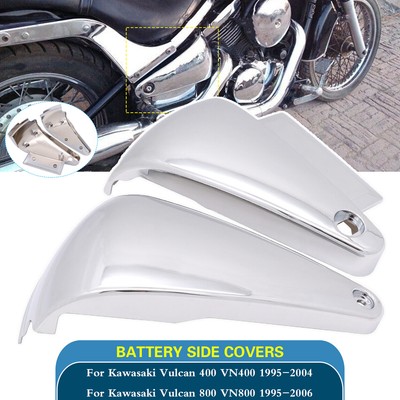 Left Right Battery Cover Side Fairing Panels For Kawasaki Vulcan 400 VN400 95-04