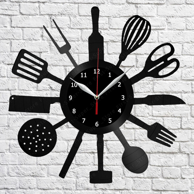Kitchen Vinyl Record Wall Clock Home Decor Fun Gift Art Home Decor 12" 30cm 234
