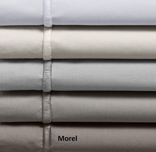 Restoration Hardware Italian Bold Satin Stitch Cotton Duvet Cover TWIN Morel 269