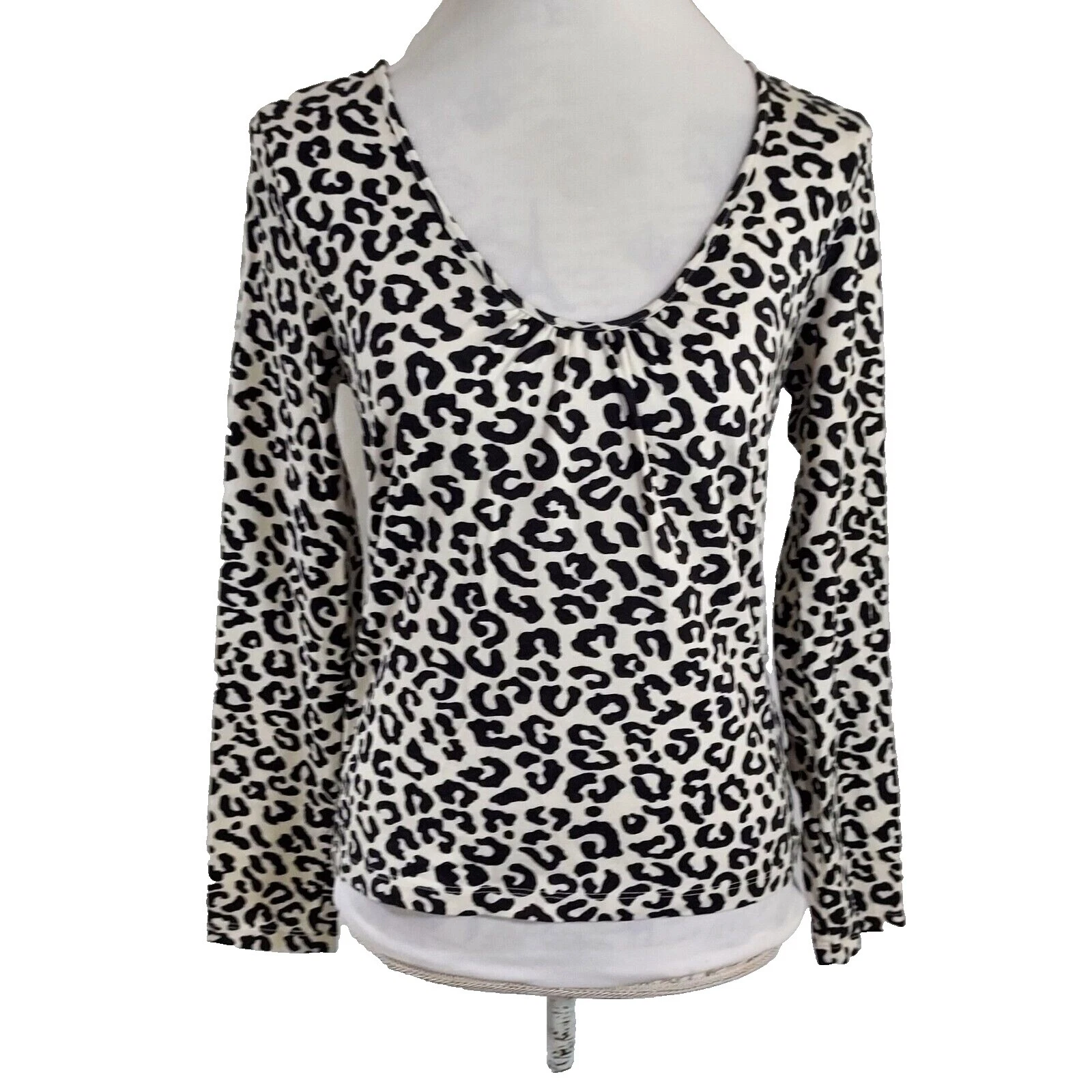 Camisetas Estampado Animal Liz Claiborne algodón para mujeres