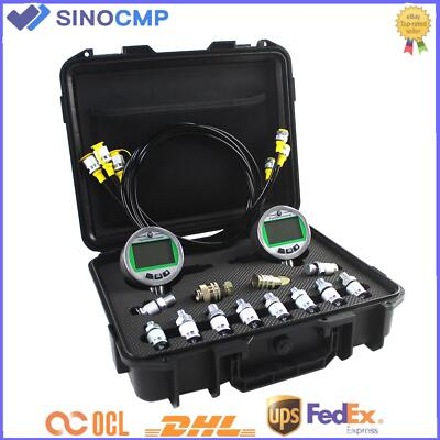 #ad 80MPA 12000PSI Digital Pressure Gauge Test Kit amp; Quick Connector for CAT Komatsu $199.00