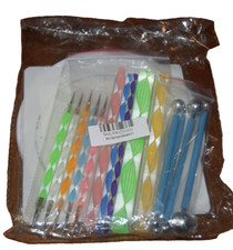 Mandala Dotting Tools Set with Stencils, Ball Stylus, and Paint Tray Brushes