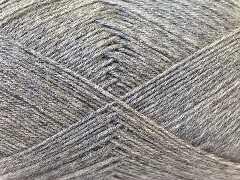 4-Skein 批量 Merino Gold Yarn 羊毛 精细 4x100g 灰色 — 第 2/4 张图片