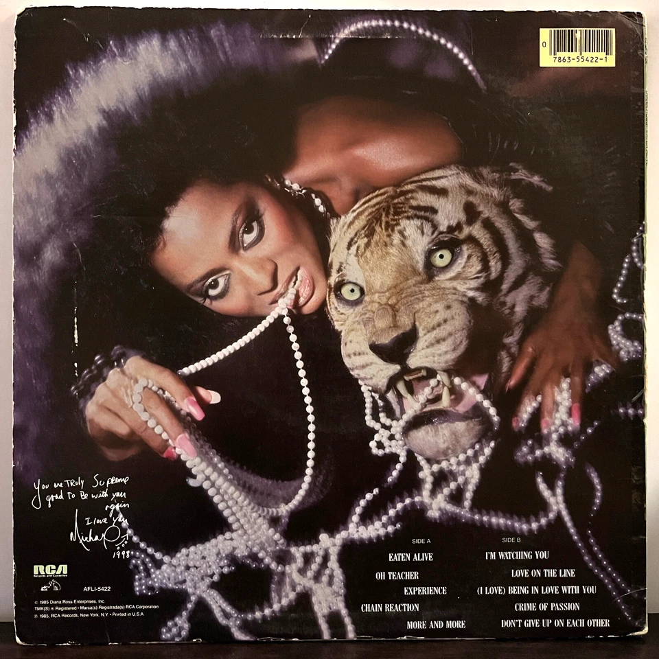 DIANA ROSS - Eaten Alive (1985) - 12" Vinyl Record LP - VG+ Foto 2 de 3