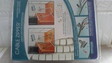 Evriholder Cable Zipper  Complete Cable & Wire Management System White NIP