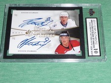 2011-12 SP Authentic STEVEN STAMKOS Dual Auto KSA 10 Gem Mint Sign of the Times