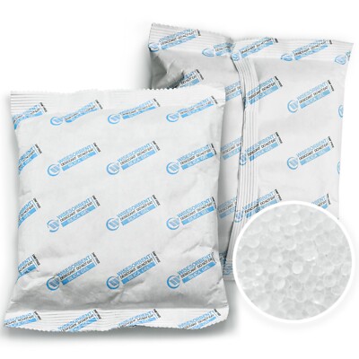 500 Gram 5 Pack Silica Gel Packets, Tyvek Moisture Packets  Dessicant Packs