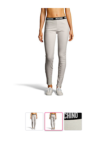 NEW! MOSCHINO White Logo Cotton Logo Leggings S / 42 (IT) RRP €110 | eBay