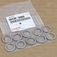 90430-18008 GENUINE OEM TRANSMISSION CASE PLUG GASKET 10PC SET for TOYOTA LEXUS