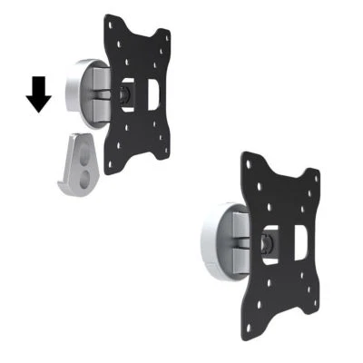 IRON MOUNTS Swivel Monitor Wall Mount for ASUS Acer Dell HP NEC LG BenQ 20 21 22 23 24 27"