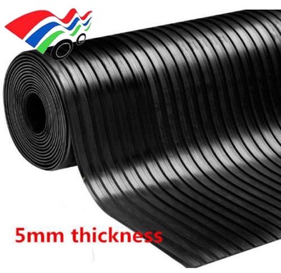 1 81mx 5mm Sold Per Metre Ute Tray Liner Rib Rubber Mat Non Slip