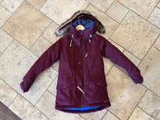 Fjallraven Nuuk Parka W Coat Ladies, Size Xs, Burgundy Red Port