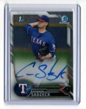 CONNOR SADZECK 2016 Bowman Chrome AUTO Rookie 5 Available