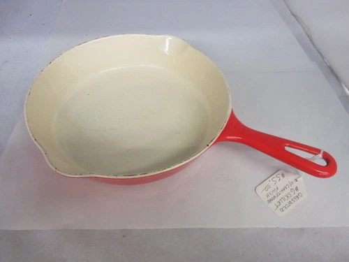 VINTAGE GRISWOLD # 6   CAST IRON SKILLET w/ GRANITWARE    693-E