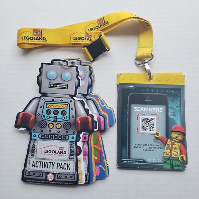 2015 & 2017 Lego Legoland Discovery Center Activity Packs w/ Stickers & Laynard
