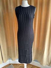 Topshop Midi Black Sleeveless Evening Dress size 10