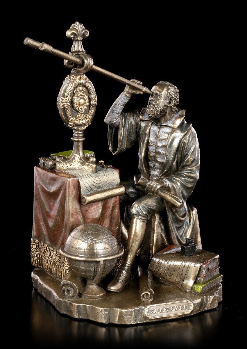 Galileo Galilei Figure at the Telescope - Veronese Scholar Scientist