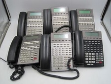 Lot of 6 - NEC DSX 34B BL Display Tel BK DX7NA-34BTXBH Phone