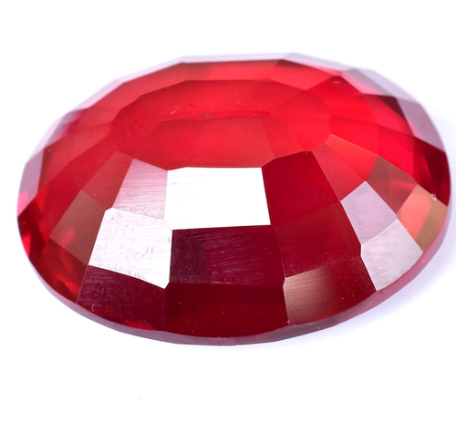 Natural MOZAMBIQUE Blood Red Ruby 66.00 CT Certified Oval Cut Loose Gemstone - Picture 7 of 7