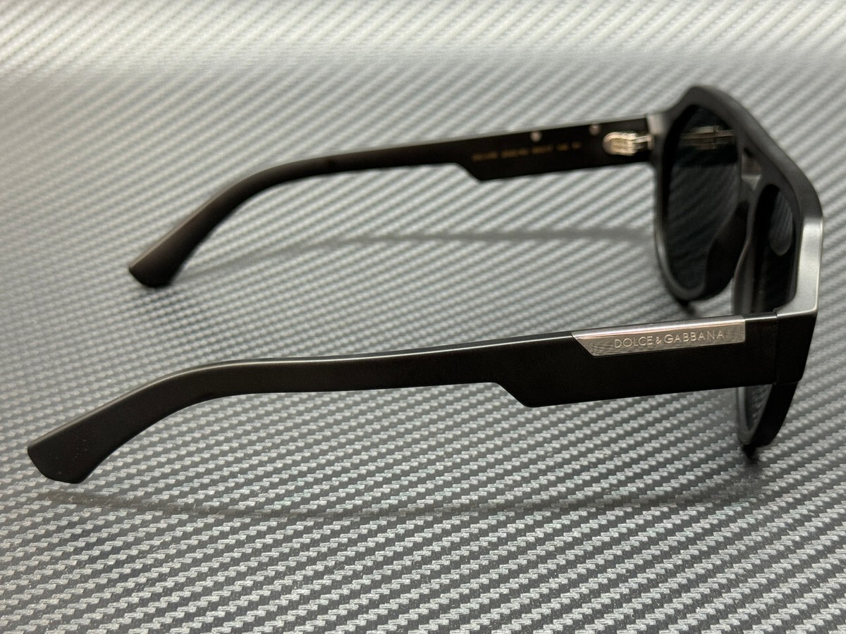 DOLCE & GABBANA DG4466 25256G Matte Black Grey Mirror Men's DOLCE & GABBANA DG4466 25256G Matte Black Grey Mirror Men's