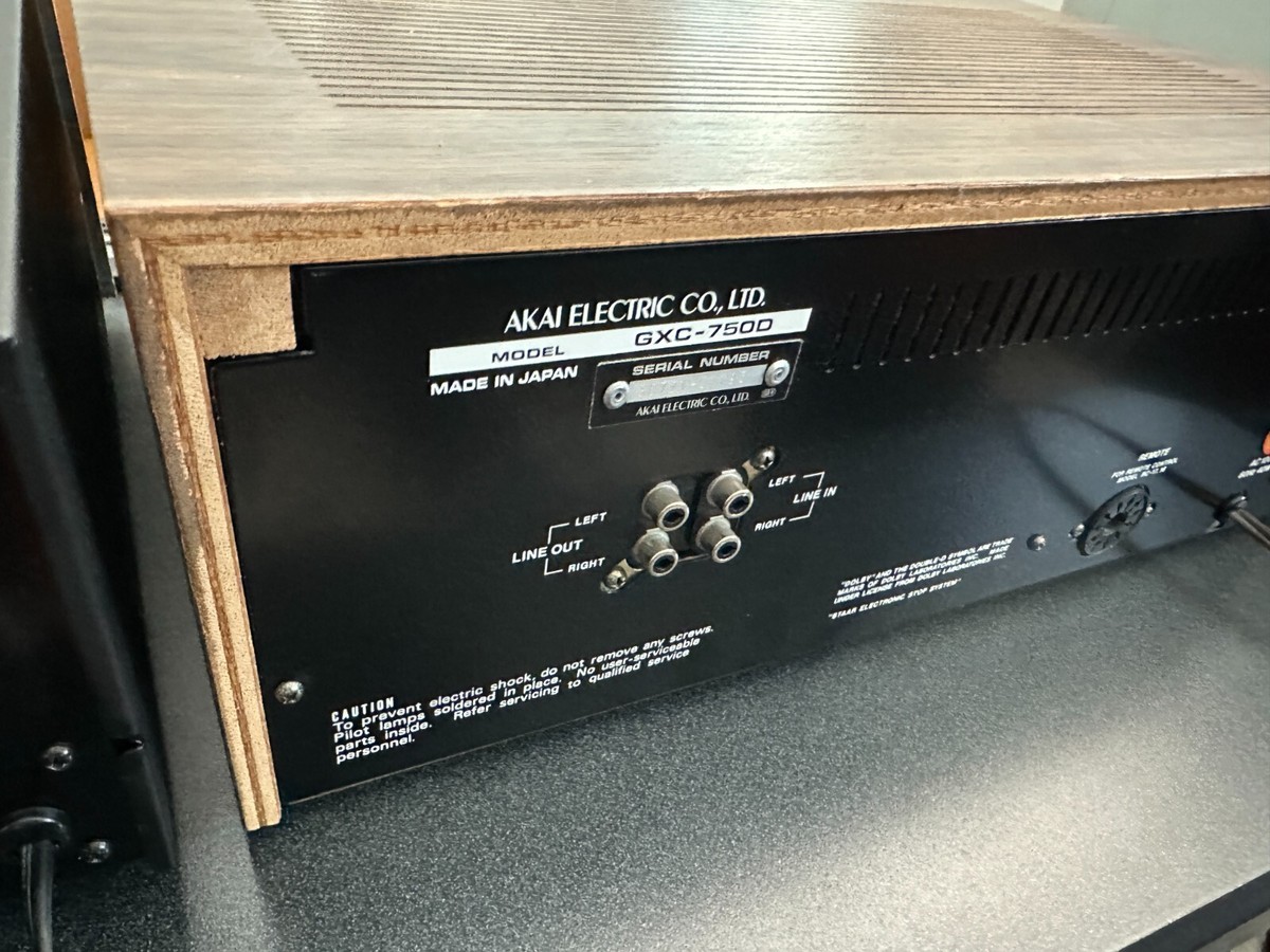 AKAI GXC-750D 3Head / 3Motor Cassette Deck Recorder (super