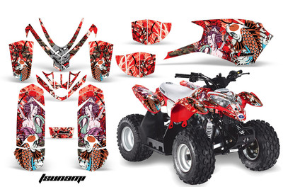 Atv Graphics Aufkleber Sticker Für Polaris Outlaw/Predator 50 Alle Jahre Tsnmi