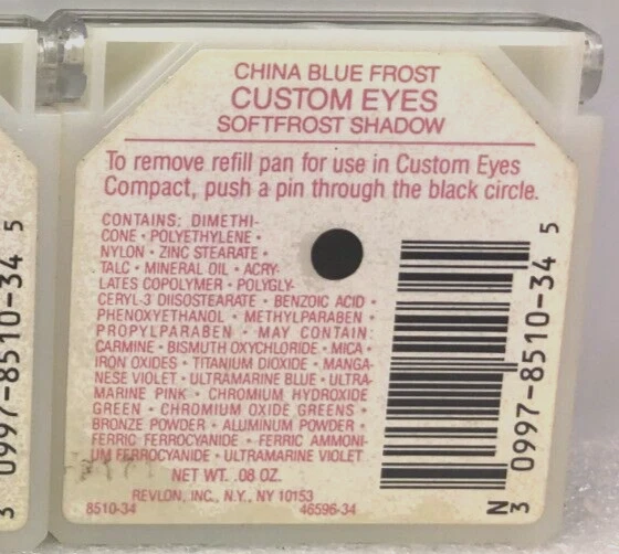 (3) REVLON Custom Eyes Eye Shadow- CHINA BLUE FROST *VINTAGE ORIGINAL SOLD AS-IS - Image 4 of 4