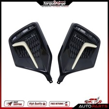 Left & Right Side Rear Bumper Garnish Cover Fits 2020-2021 Honda Civic Hatchback