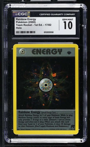 Rainbow Energy (1st Edition) graded CGC 10 for sale on eBay
