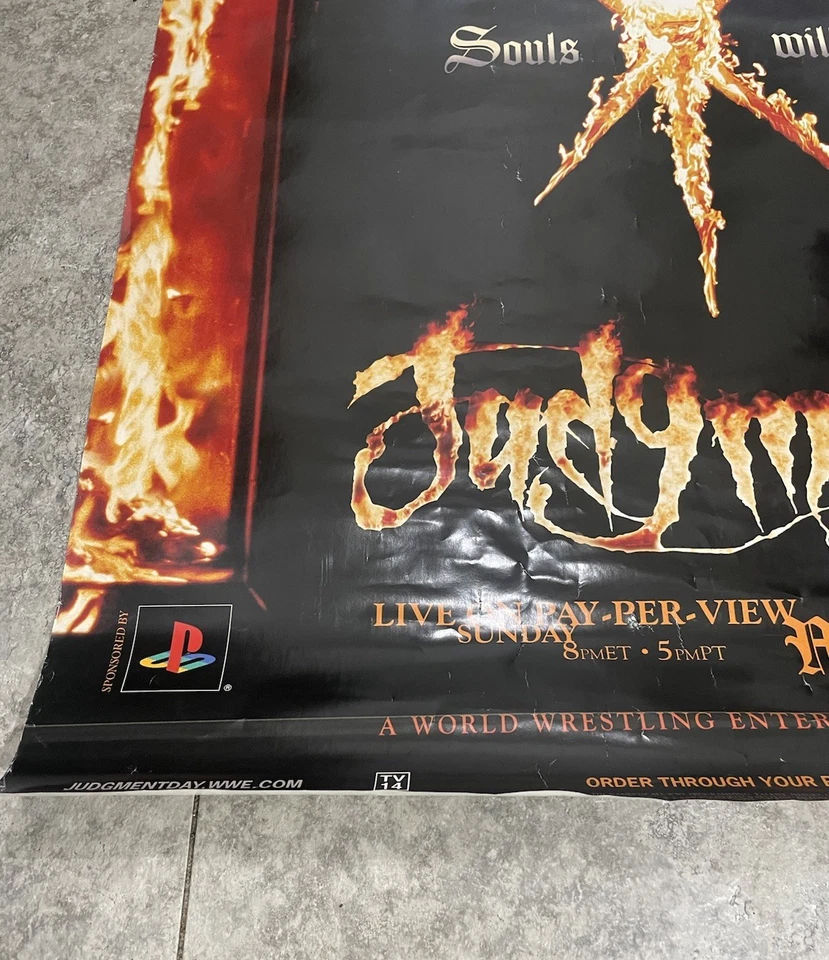 Póster Y2k WWE/WWF Original 2004 Judgement Day Undertaker 39x27 🔥 PlayStation Foto 4 de 4